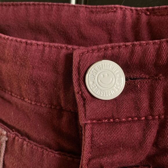 RHP POP ART! UP!SMILE Double Waist Unique Smiley Pants Jeans | Medium - Picture 7 of 12